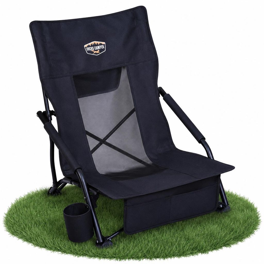 Fuchs Camper Strandstuhl klappbar – Campingstuhl mit hoher Produktbild 