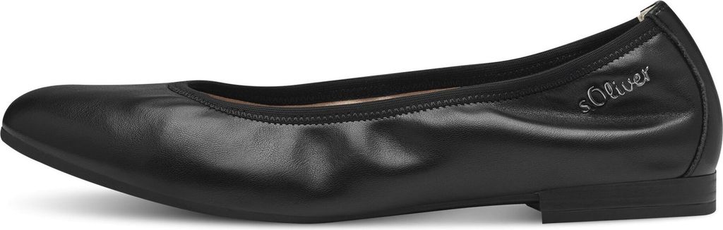 s.Oliver Damen Ballerina einfarbig klassisch elegant Produktbild 