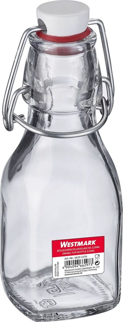 Westmark Bügelflasche Quadrat 125 ml