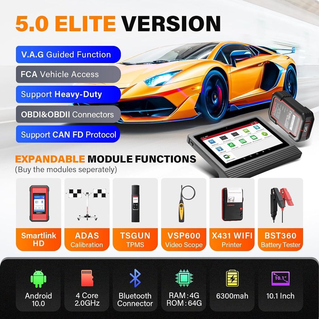 LAUNCH X431 V+ 5.0 kfz diagnosegeräte Intelligente Produktbild 6