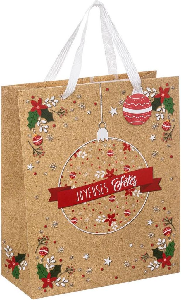 Mittelgroße geschenktasche kraft - Atmosphera créateur d'intérieur
