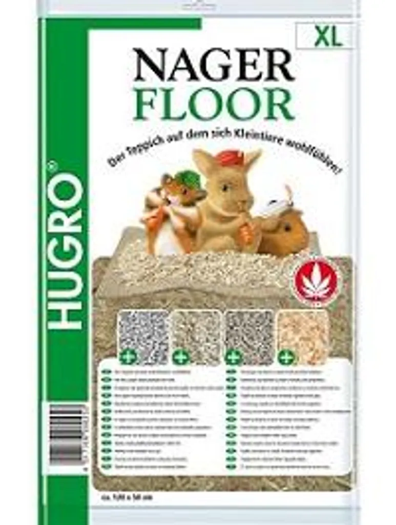 Hugro Nagerfloor XL Tappeto Canapa 50x120cm - Supporto Igienico Roditori