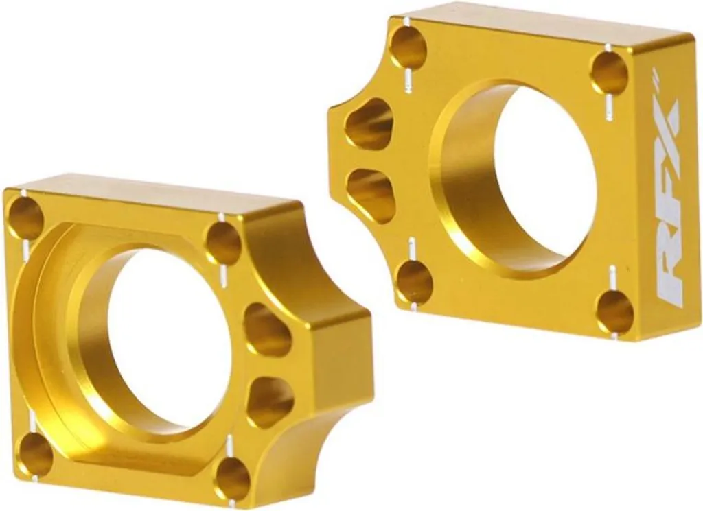 Blocs de réglage RFX Pro en alu CNC jaune pour bras Suzuki RMZ