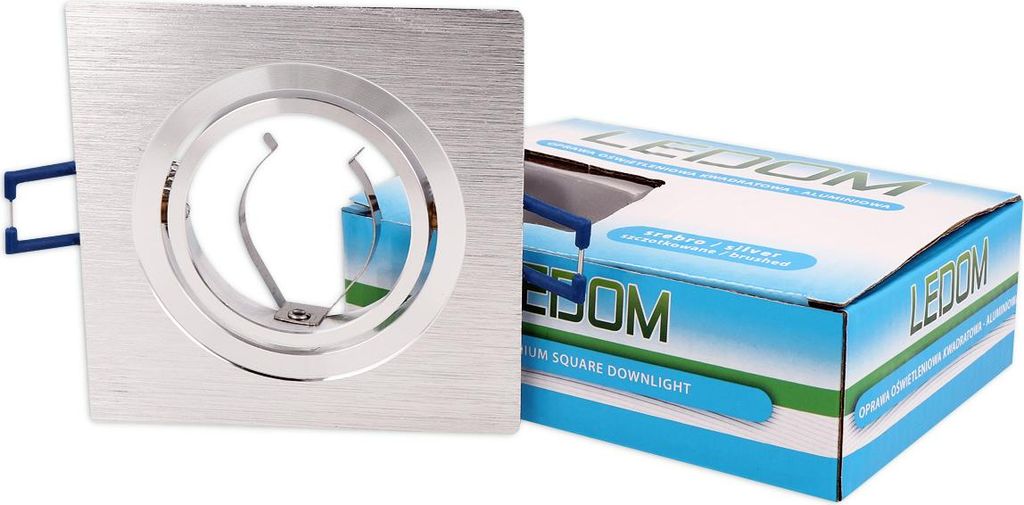Rahmen Schwenkbar Silber gebürstet - Eckig, Flach, Aluminiumguss, Klicksystem