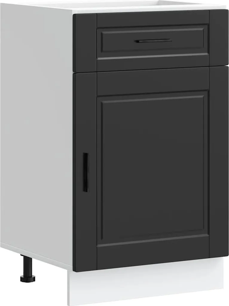 Mobiletto Cucina vidaXL Porto Nero: Organizza lo Spazio con Stile
