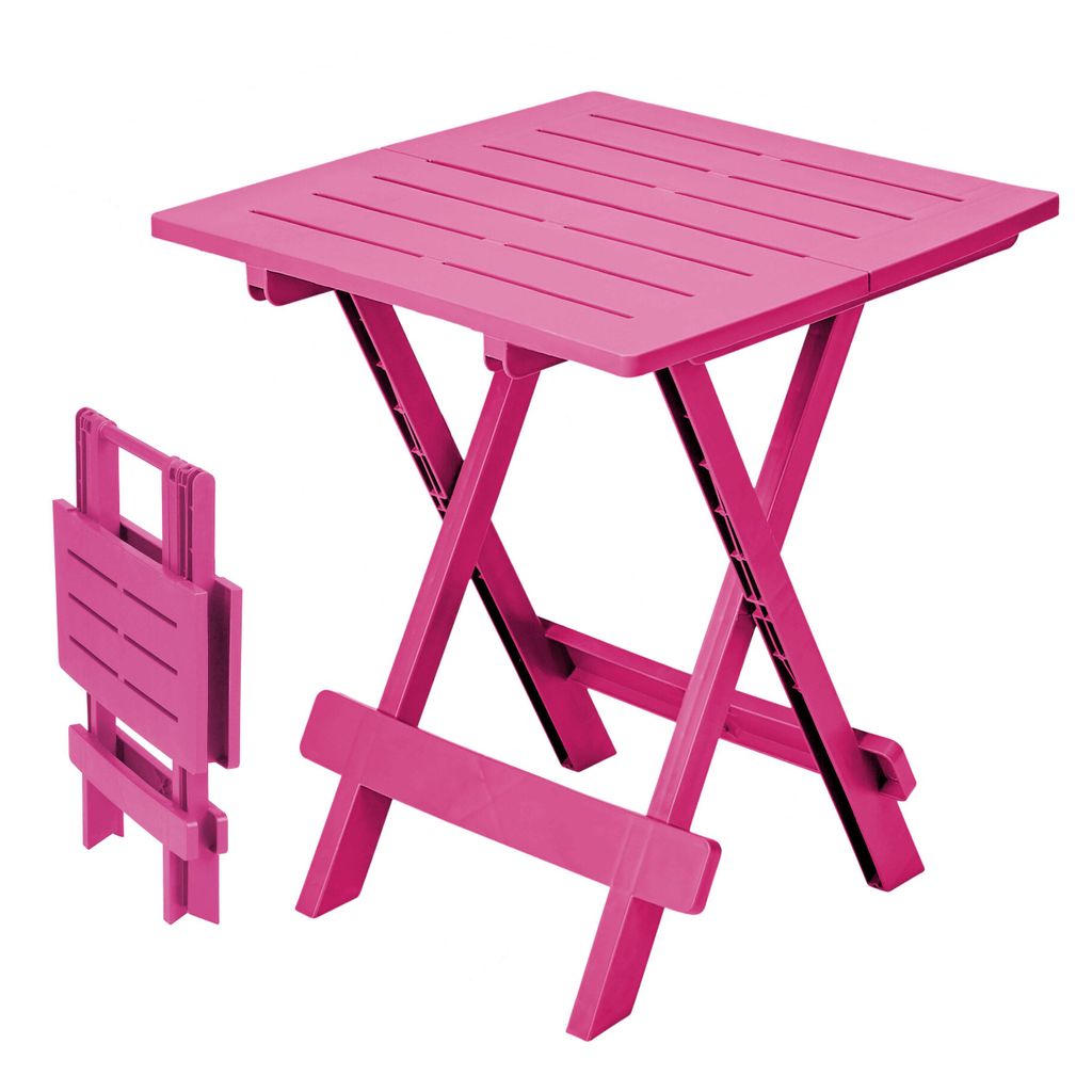 Kunststoff Klapptisch ADIGE 45 x 43 cm - pink - Garten Produktbild 