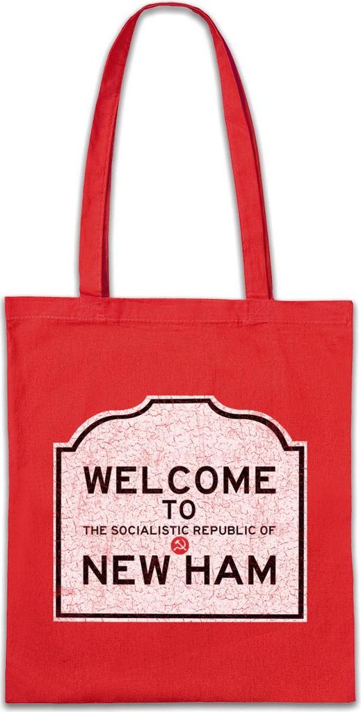 Urban Backwoods Socialistic Republic Of New Ham, Stofftasche, Farbe: Rot