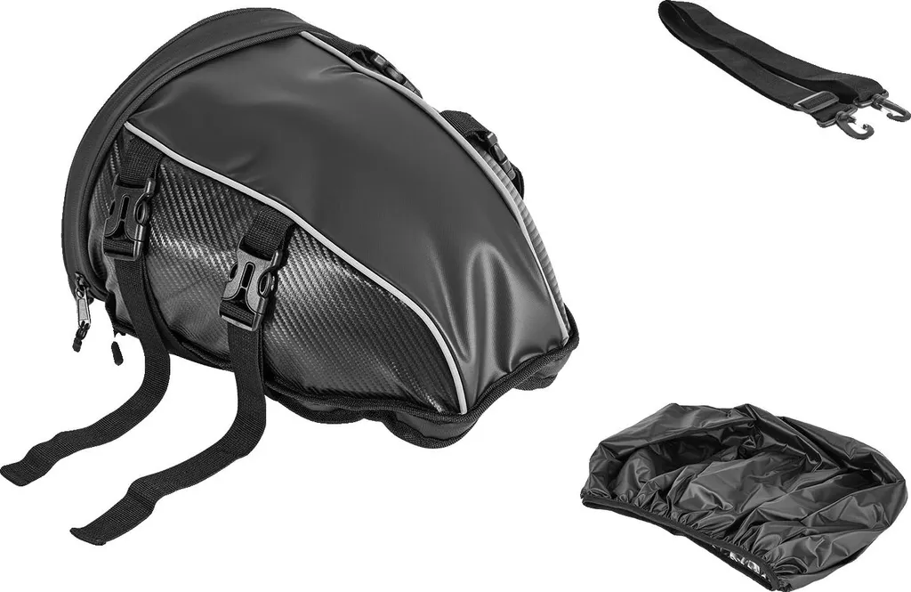 Sacoche arrière moto 10L pour voyage et randonnée - Garde vos affaires au sec