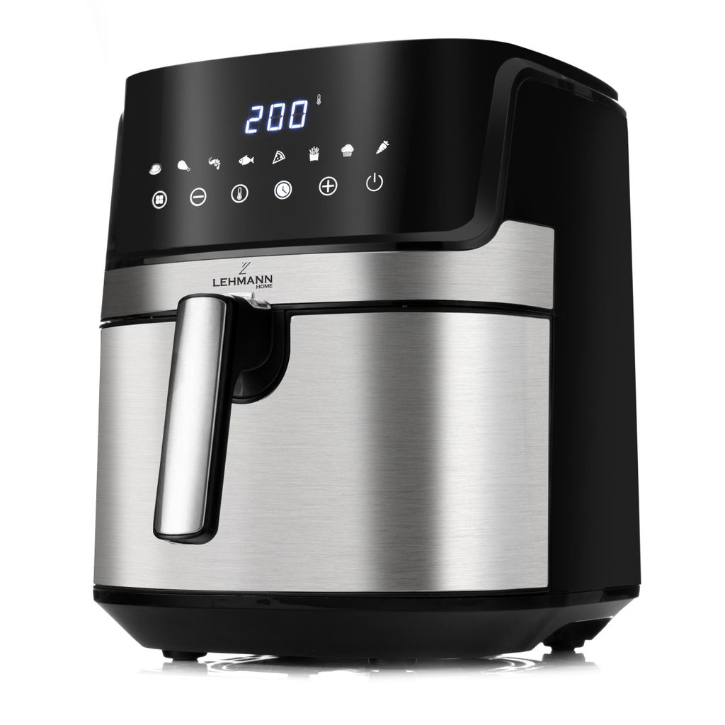 LEHMANN Heißluftfritteuse 6,5L, 8 Programme, 80-200°C, Produktbild 
