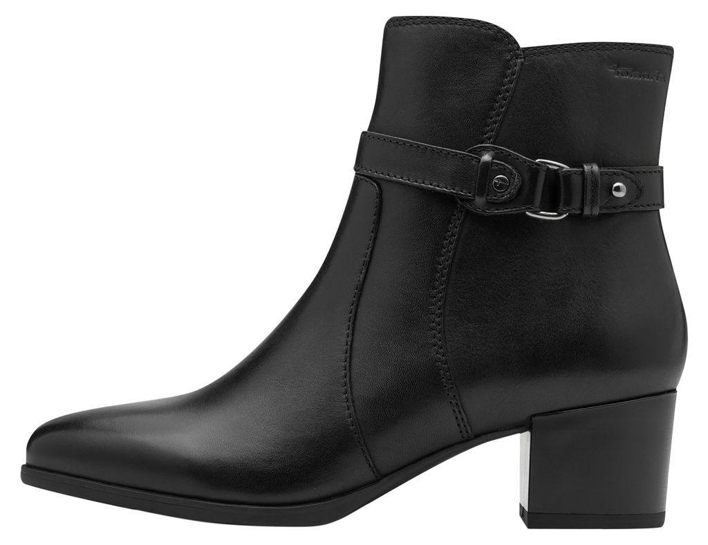 Stiefelette Mit Absatz aus Leder Produktbild 