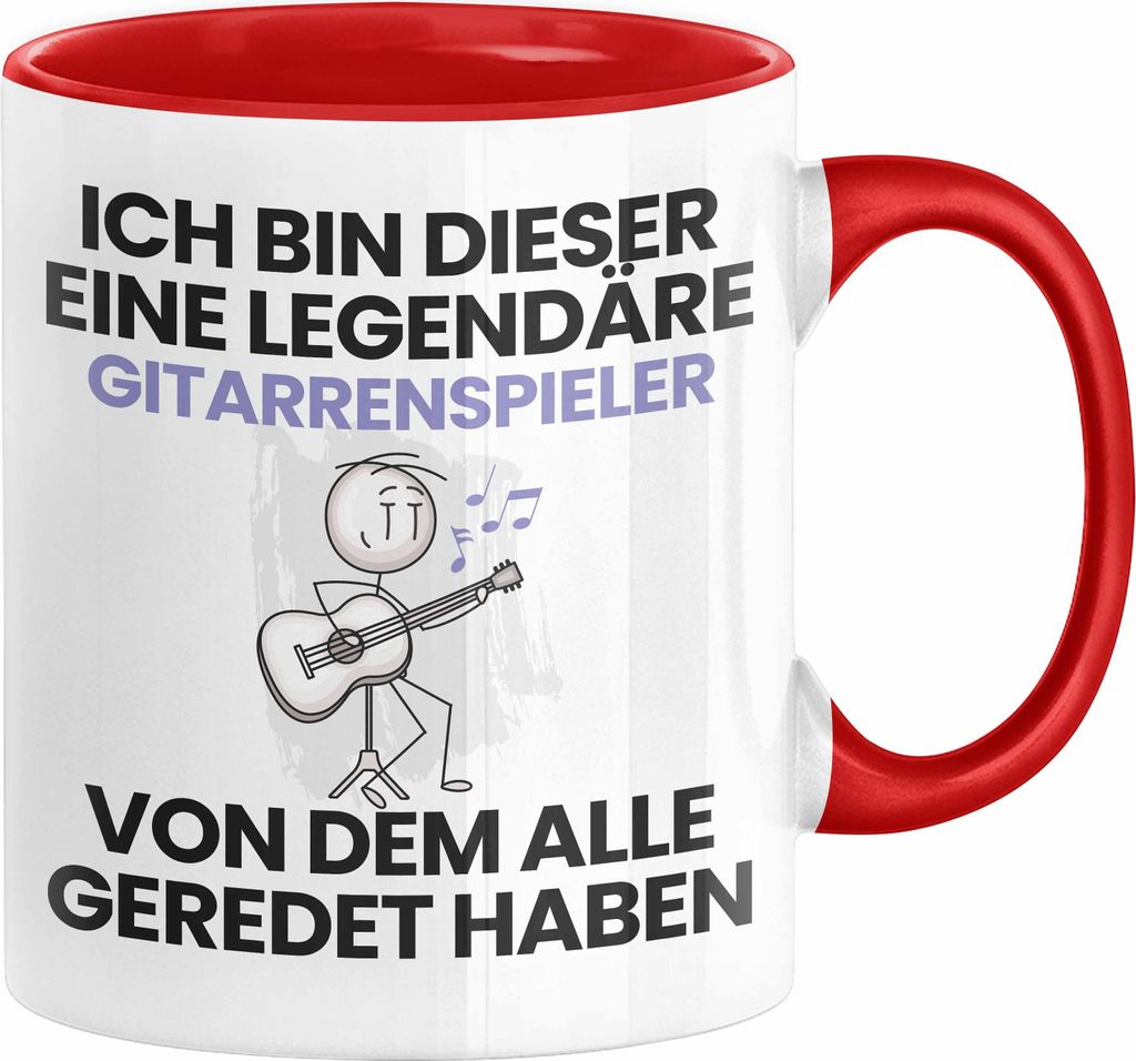Gitarrenspieler Geschenk Tasse Lustige Geschenkidee Geburtstag für Gitarrenspieler Ich Bin Dieser Legendäre Gitarrenspieler Von Dem Alle Geredet ...