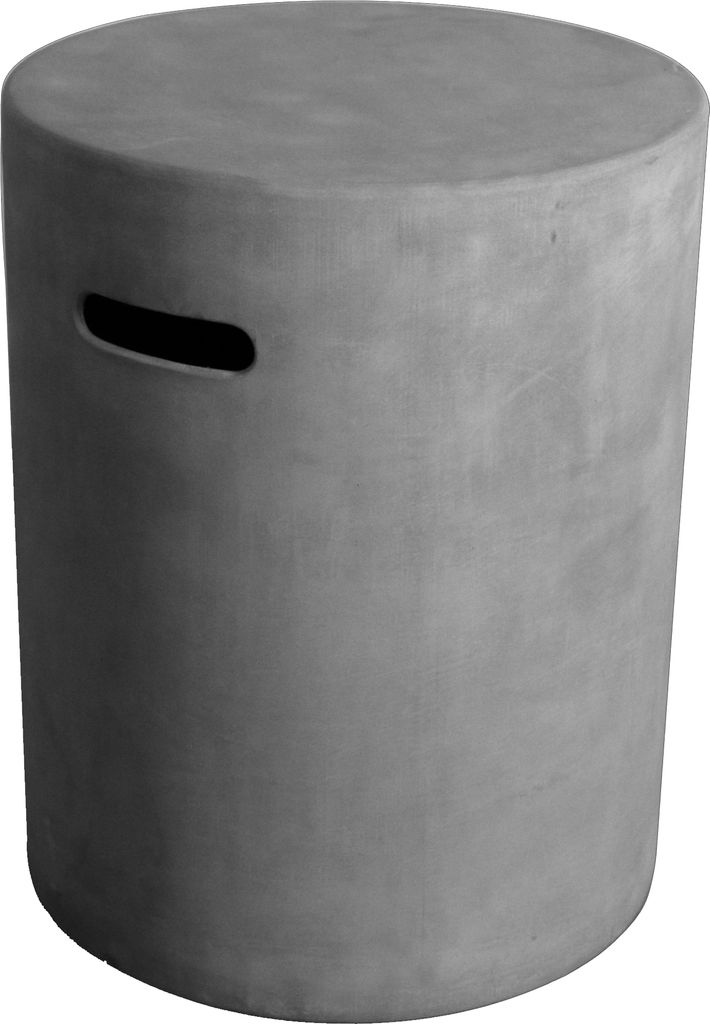 Abdeckung für Gasflaschen, Beton-Optik grau Faser-Beton,für 5kg Gasbehälter