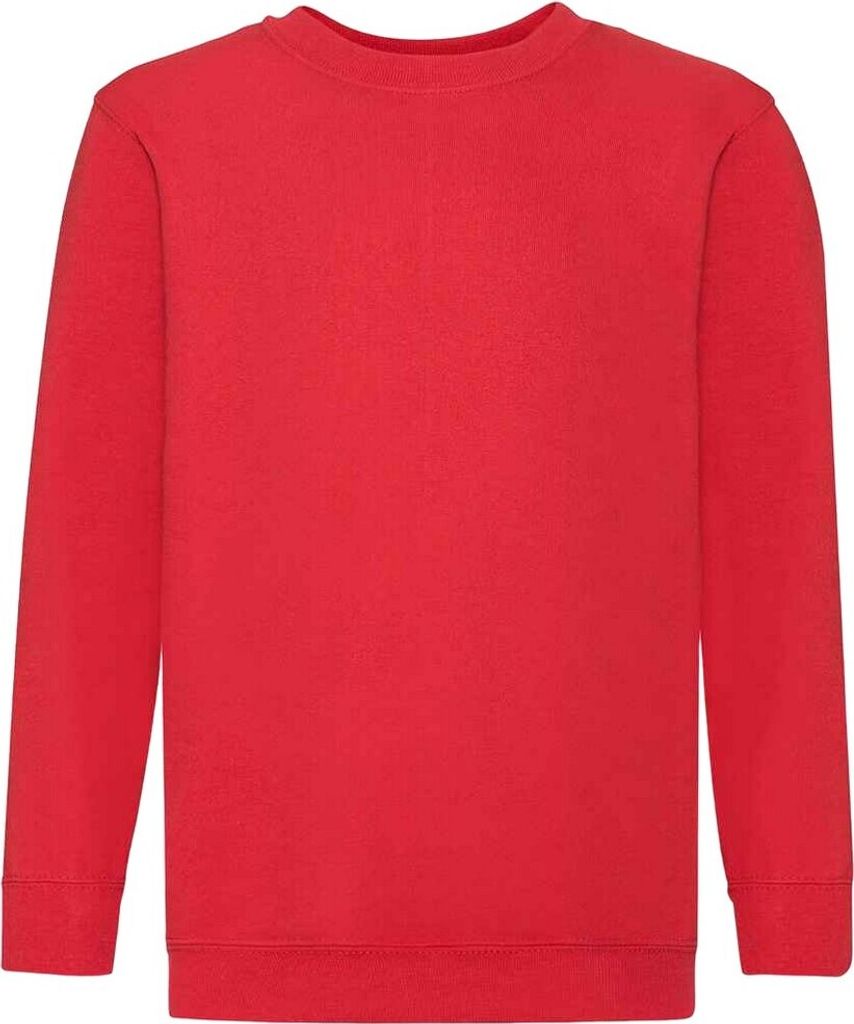 Fruit of the Loom Kinder Klassik Drop Schulter Sweatshirt PC4082 (14-15 Jahre (164)) (Rot)