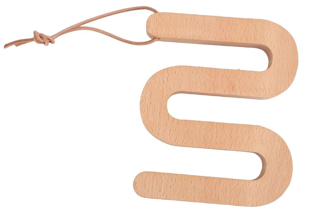 M-förmiger Untersetzer aus Buchenholz, rutschfest und hitzebeständig, für Tassen, Schüsseln und Teller, Küchenhelfer