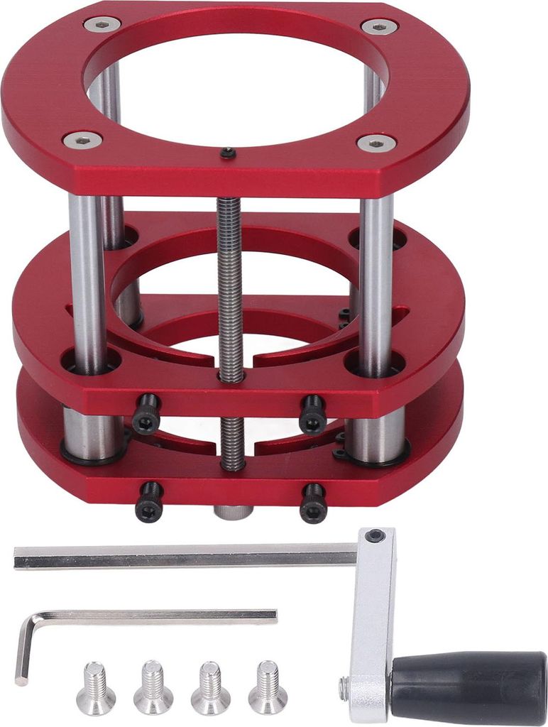 Router-Lift-Basis, Aluminiumlegierung, Edelstahl, 4-Backen-Klemmtisch-Hebesystem