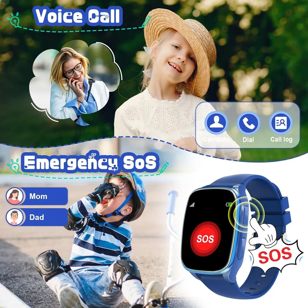 Smartwatch Bambini 4G LTE: Videochiamate e SOS per Piccoli Esploratori - 2