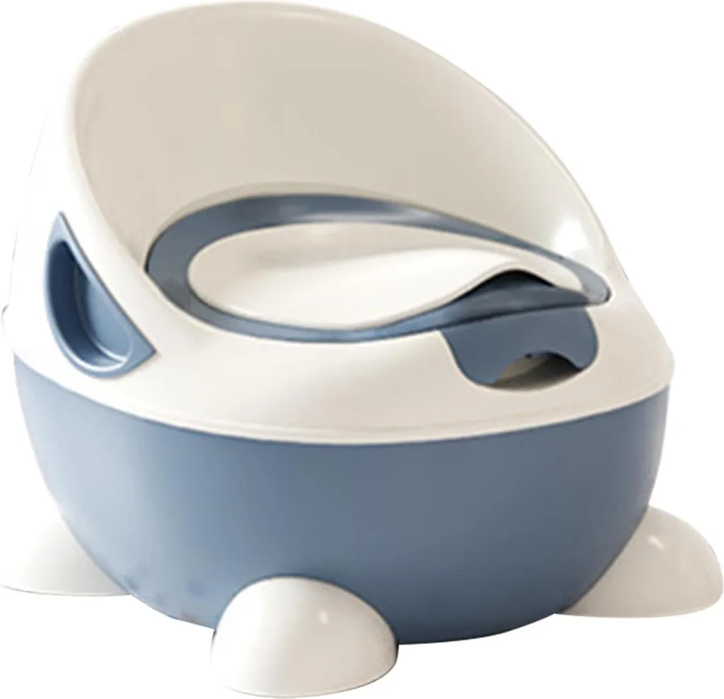 Pot d'Apprentissage Bébé Confortable avec Base Antidérapante Bleu - 3