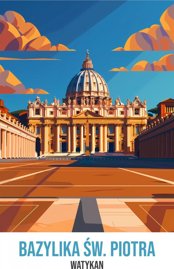 Plakat 64x90cm Petersdom