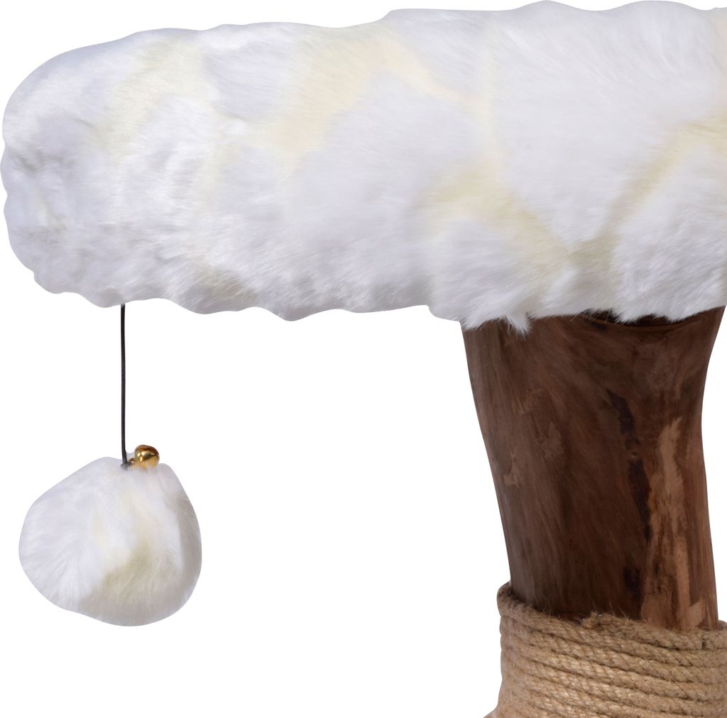 dobar Design-Kratzbaum "Frosty" mit Naturstämmen und Produktbild 3