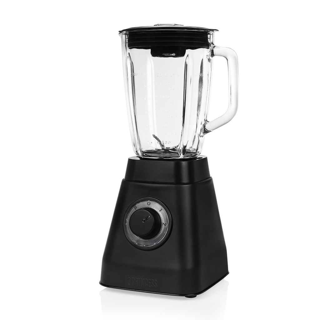 Princess 212085 Standmixer, Edelstahlgehäuse, 1000 Watt, 1,5 l Behälter, 3 Geschwindigkeiten