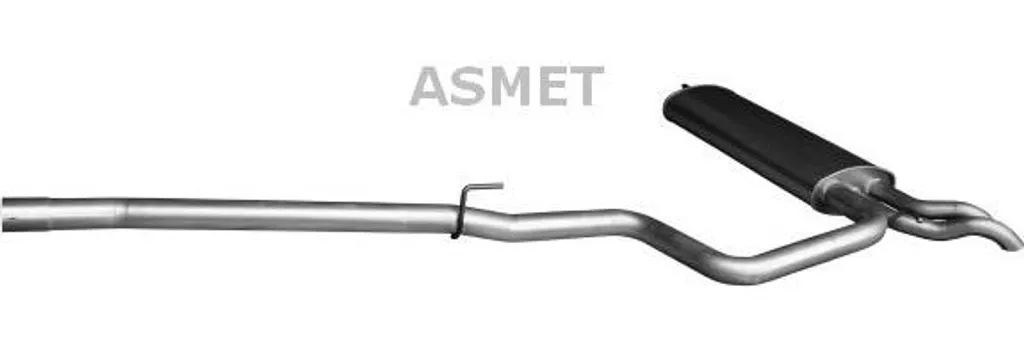 Silencieux arrière ASMET 1077 pour Classe E OE 2104906361 échappement