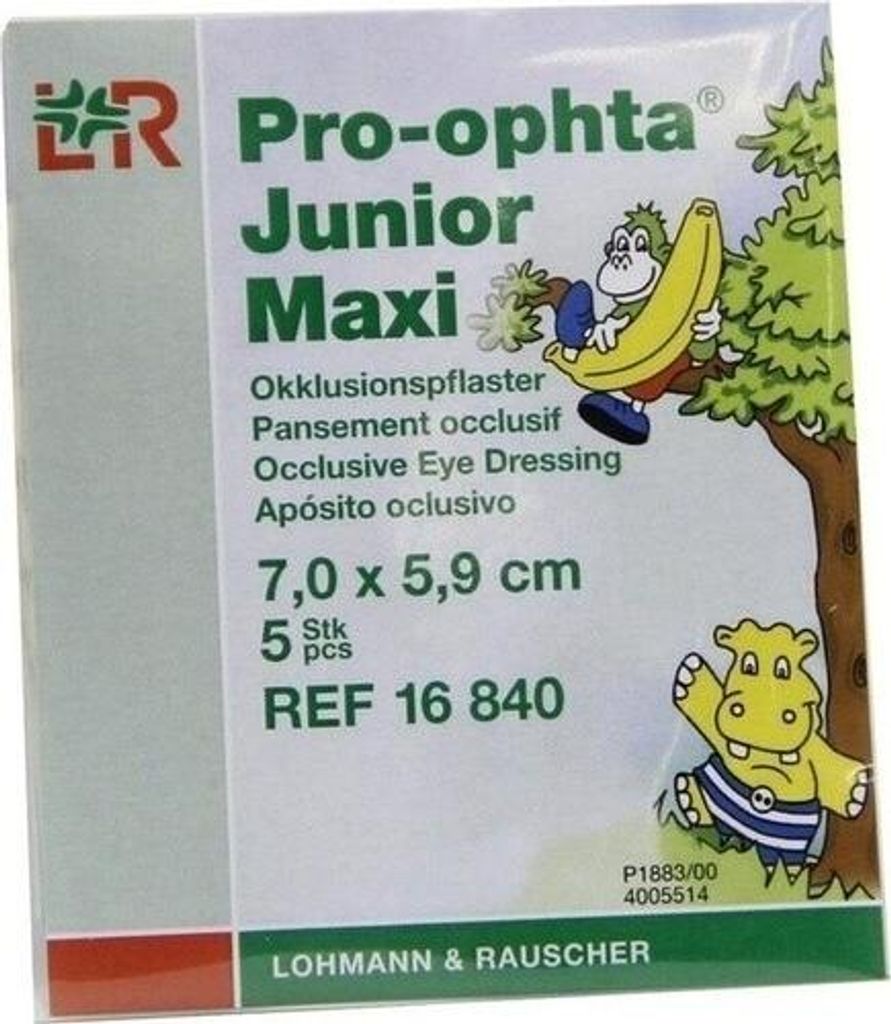 PRO-OPHTA Junior maxi Okklusionspflaster Produktbild 