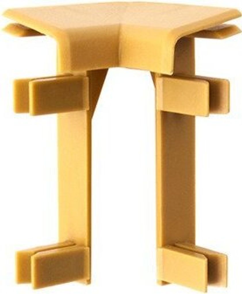 2,5m Teppichleiste Kettelleisten Teppich Leiste Ketteln WEISS 50mm Innenecke HONIG 1 Stk.