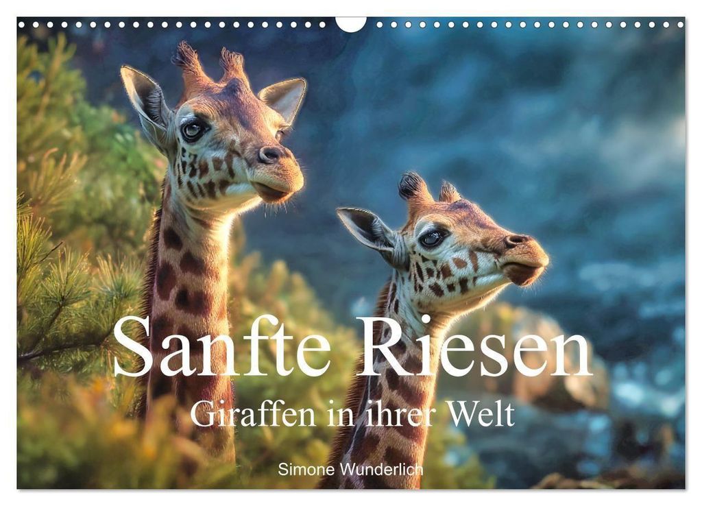 Sanfte Riesen - Giraffen in ihrer Welt (Wandkalender 2027 DIN A3 quer), CALVENDO Monatskalender