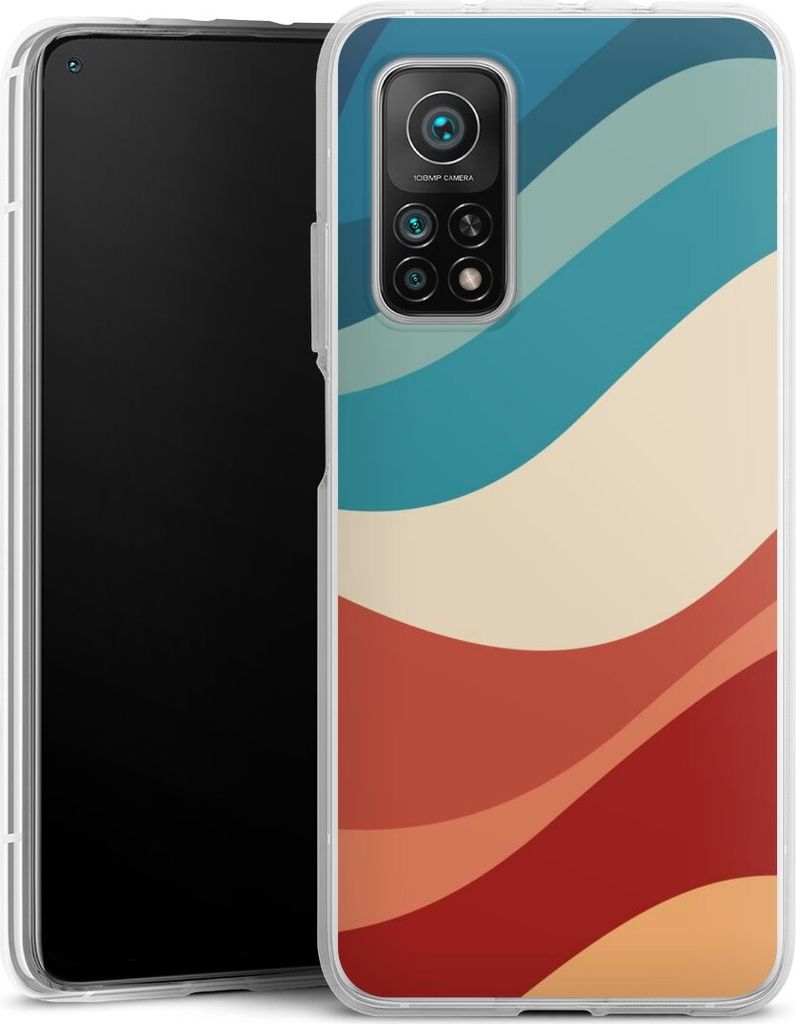 DeinDesign Handyhülle für Xiaomi Mi 10T Pro 5G Silikon Hülle Case Smartphone Schutzhülle Farbe Farbverlauf Welle