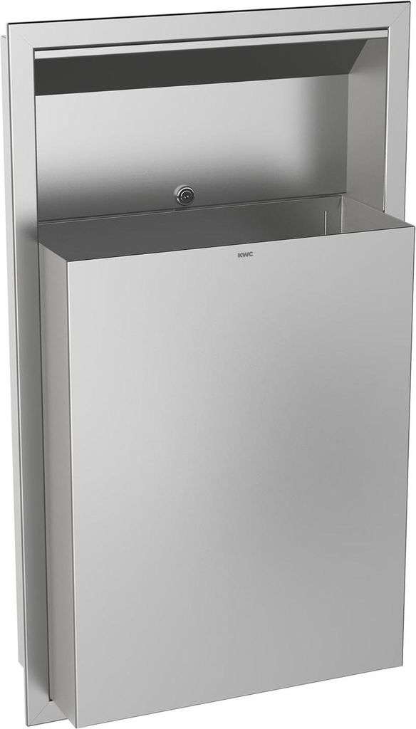 KWC AR Abfallbehälter, RODAN, Edelstahl, 408x690x169 mm, Unterputz, ca. 23 l