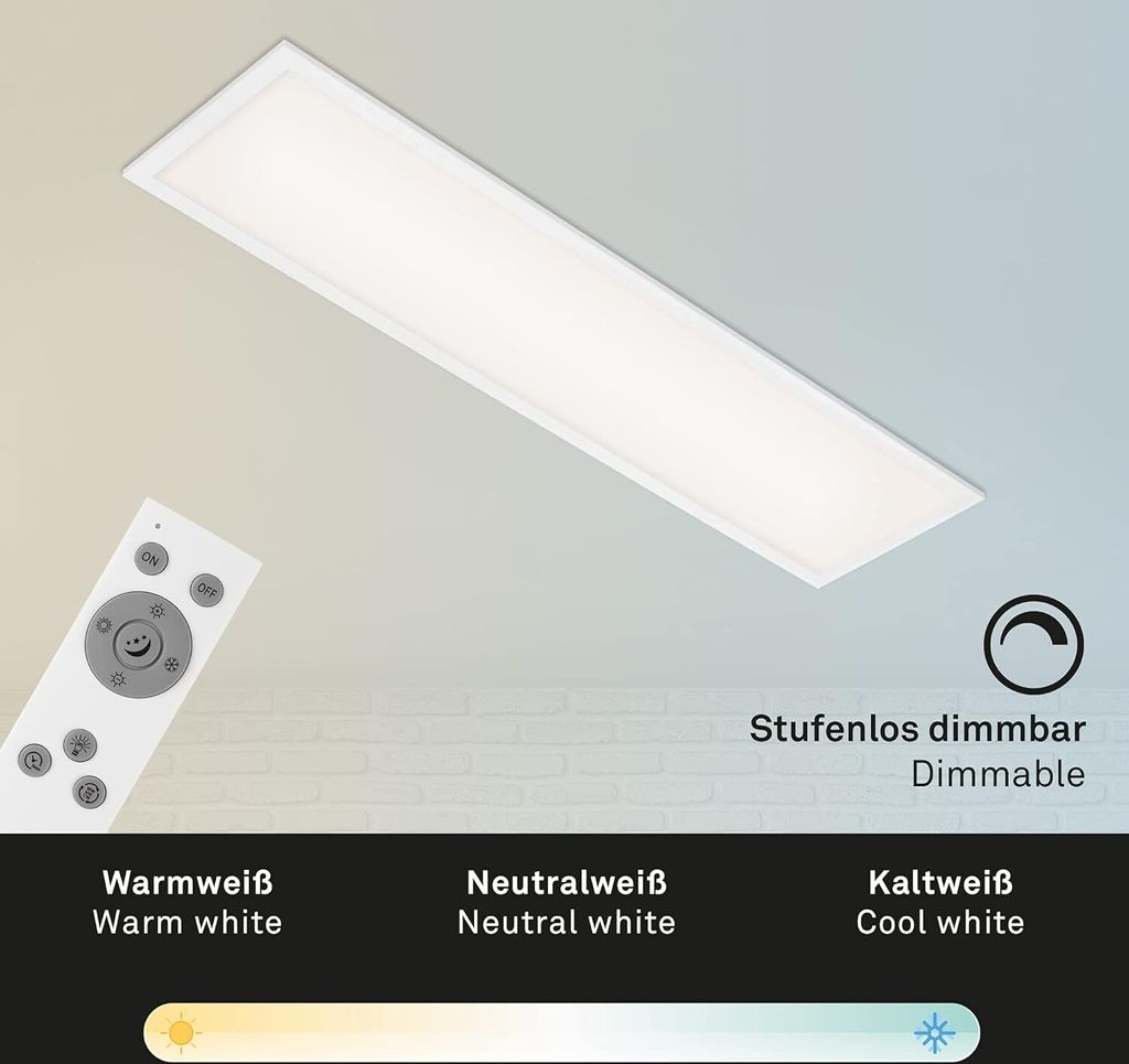 Di-Ka CCT LED Deckenleuchte Piatto ultraflach 100 x 25 cm Produktbild 17