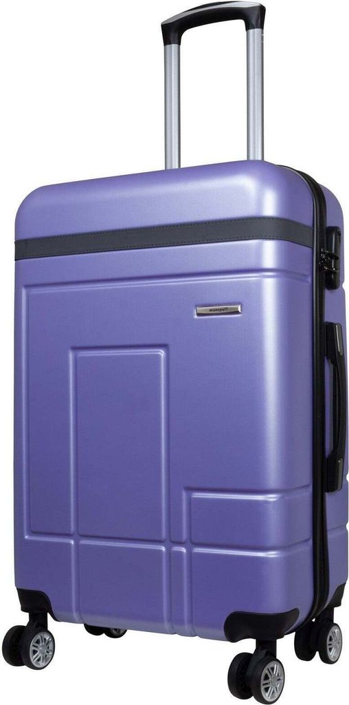 Reisekoffer mittelgroß Genf 60L Hartschale Trolley ABS blau