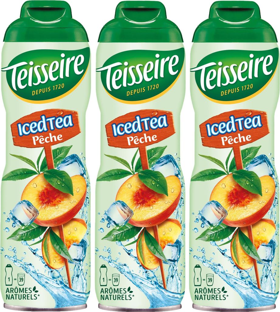 Teisseire Getränke-Sirup Pfirsich Tee 600ml - Intensiv im Produktbild 