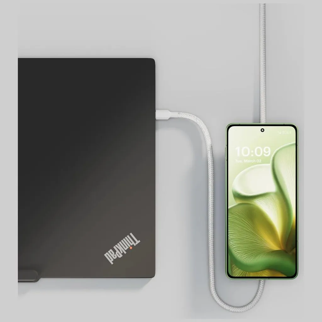Zens USB C-C Pro 2 Câble USB-C Incassable Blanc pour Éviter les Pannes