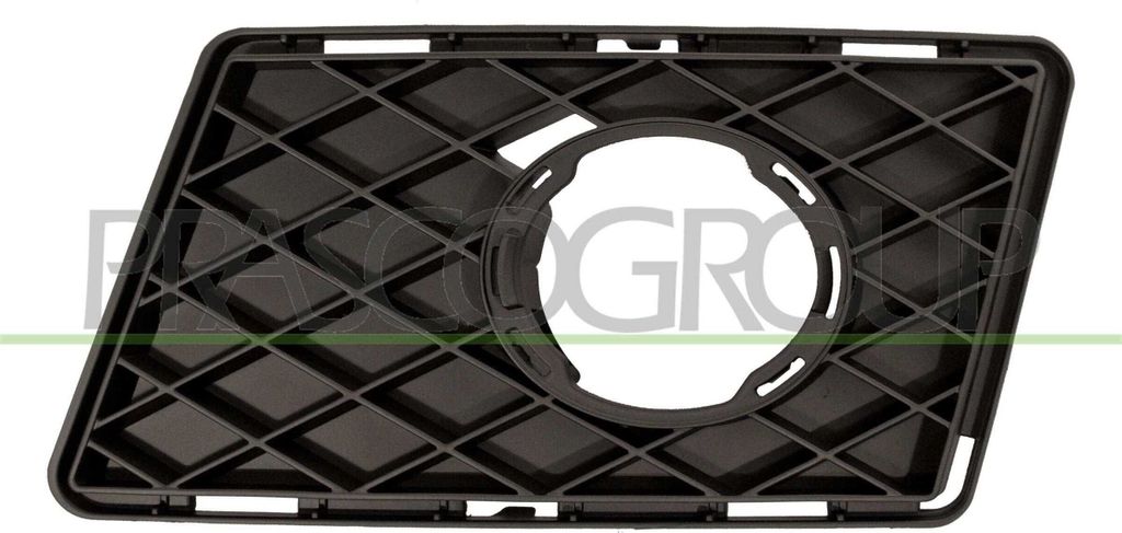 PRASCO Lüftungsgitter Grill Stoßfänger passend für MERCEDES-BENZ GLK (X204) mit Loch/Löchern für Nebellampen