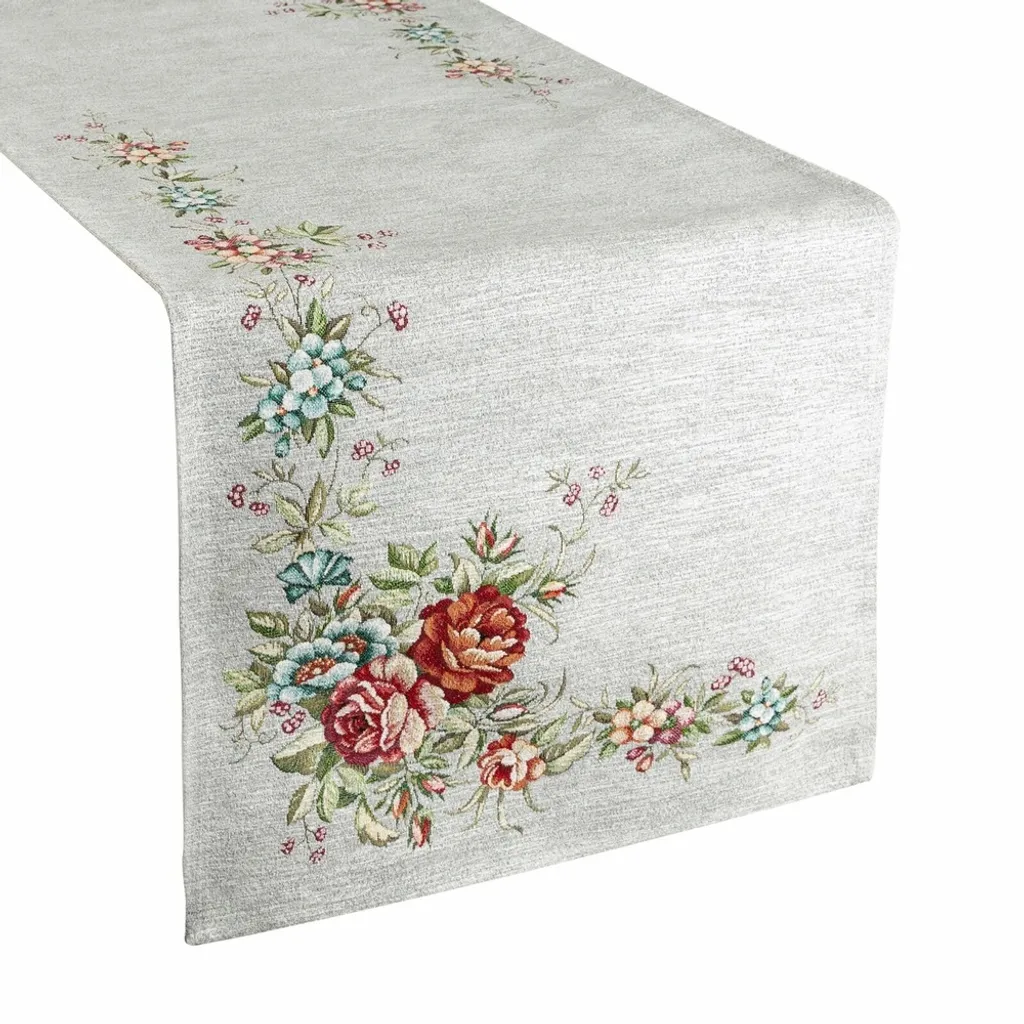 Chemin de table robuste en lin et coton mélangés - Texture Up 140cm - 5