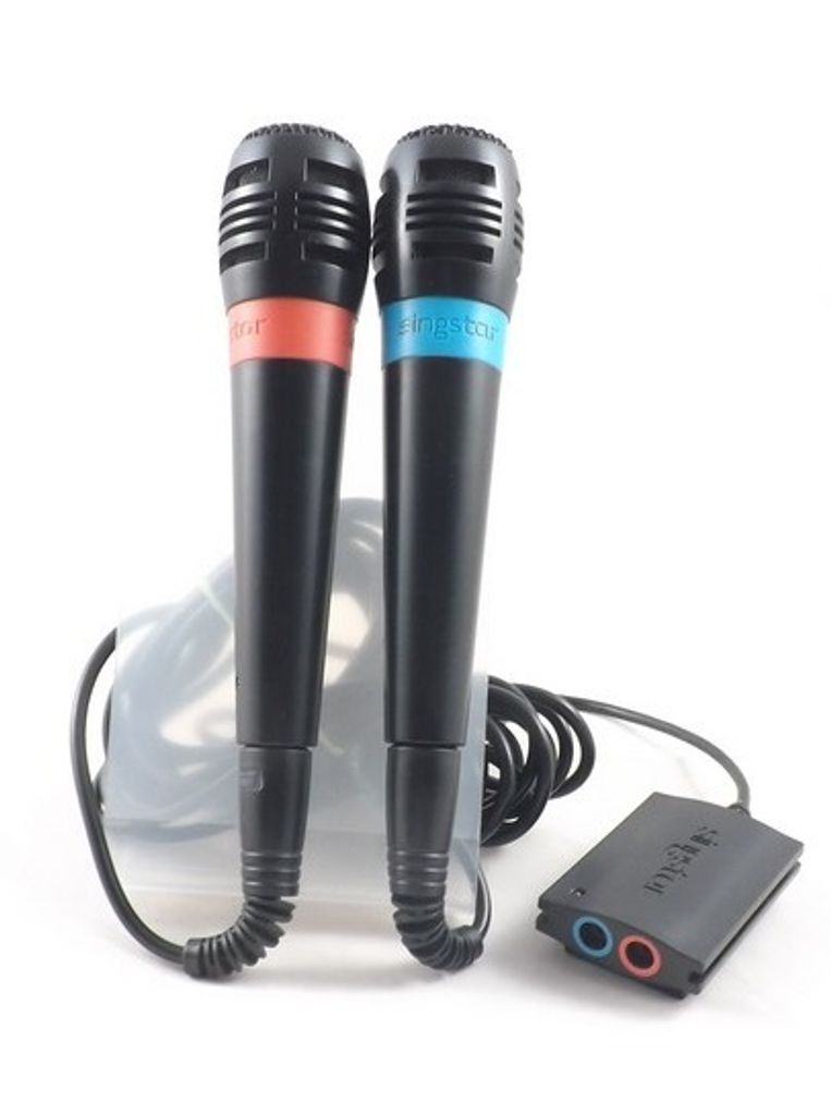 Playstation 2 - Mikrofone SingStar mit Kabel Produktbild 