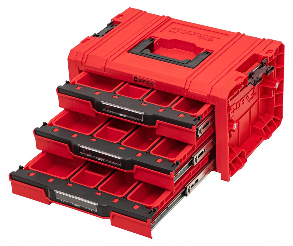 Qbrick System Pro Schublade Workshop Set 3 Rot Ultra Hd Produktbild 
