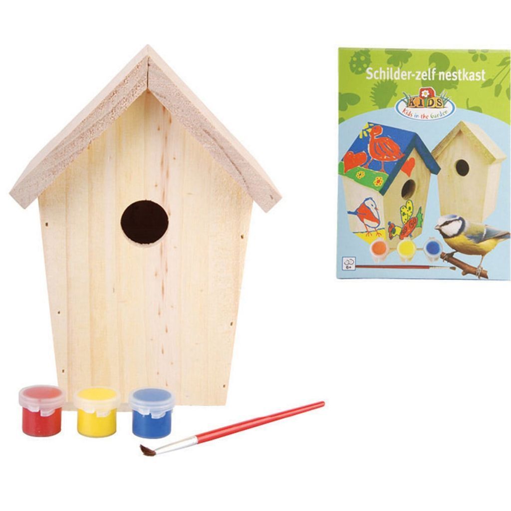 Esschert Design Bastler Nistkasten mit Farbe; KG145 Produktbild 