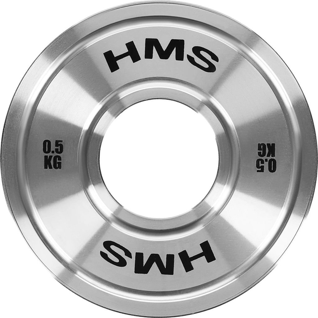 Kalibrierte olympische Hantelscheibe aus Stahl, 0,5 kg