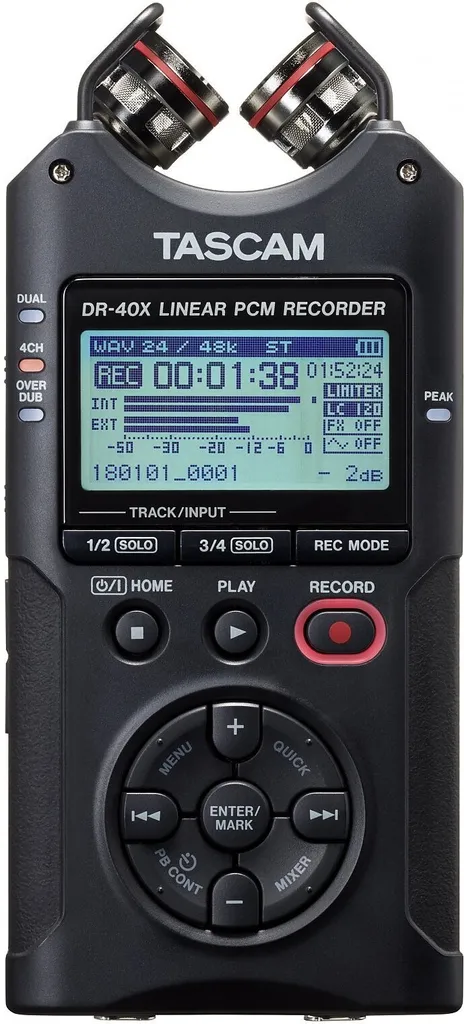 Tascam DR-40X Enregistreur audio : fini les saturations en studio
