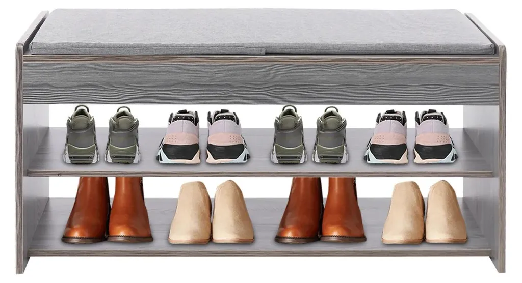 Banc de rangement stable pour s'asseoir et ranger les chaussures