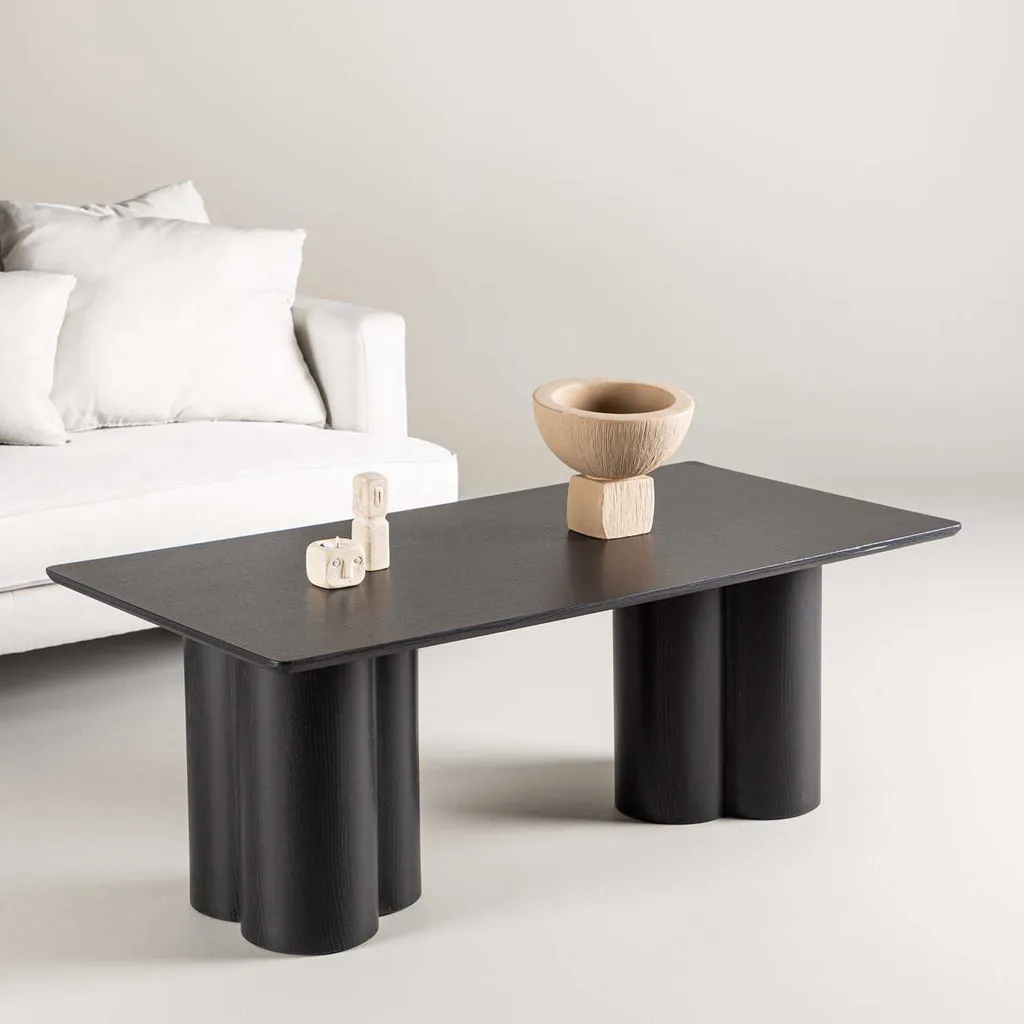 Table basse Olivia Noir Venture Home pour Salon Moderne et Convivial - 14