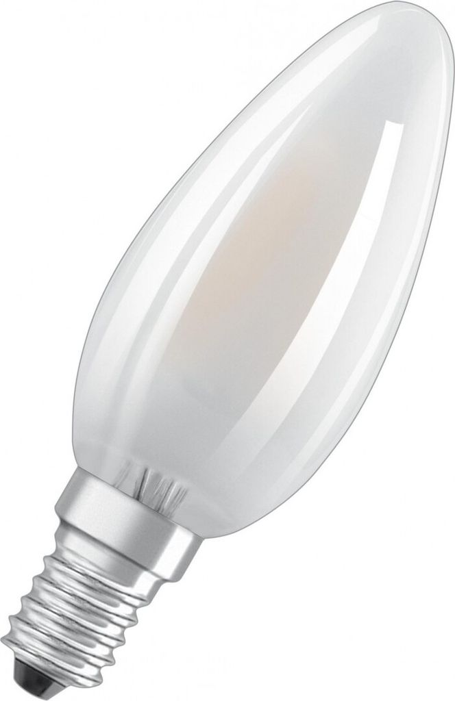 Bellalux LED Filament Leuchtmittel Kerze 4W = 40W E14 matt 827 warmweiß 2700K 300°