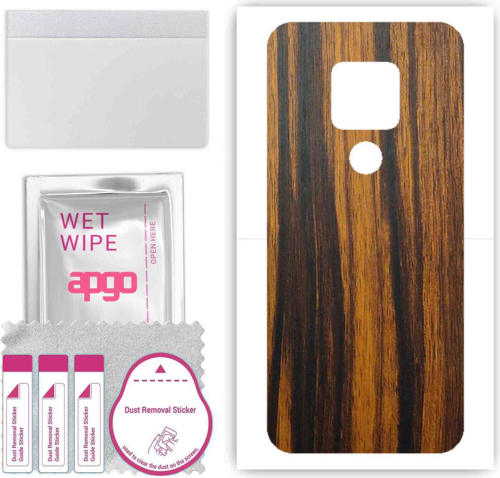 apgo Rückseite Schutzfolie, Skin, kompatibel mit Cubot P30, Hinten Displayschutzfolie aus Vinylfolie, kratzfest, einfache Montage - Tigerwood