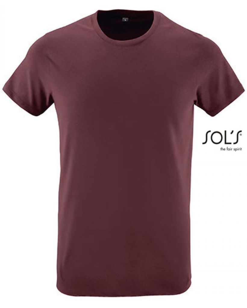 SOLs 00553 | Regent Fit Herren T-Shirt - Farbe: Oxblood - Größe: XS