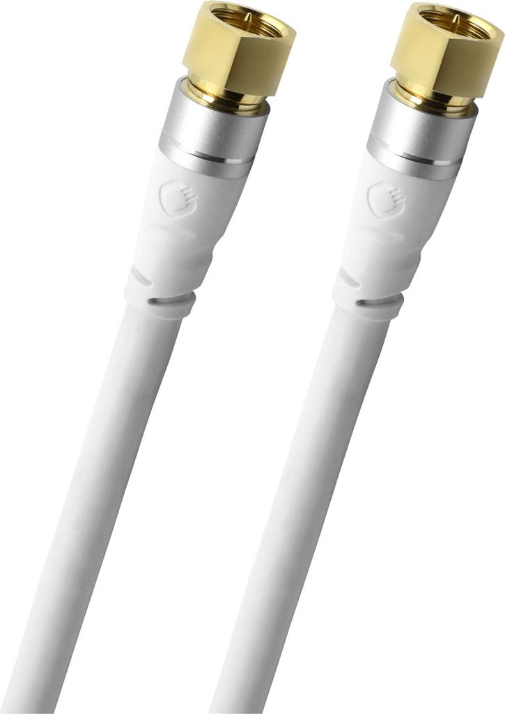 OEHLBACH Digitales Satellitenkabel Antenna Link F weiß 3,0 m (D1C33123)