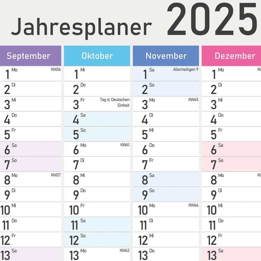 Wandkalender 2025 groß | XXL Jahresplaner 25, Produktbild 4