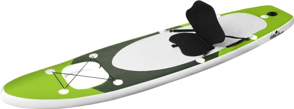 vidaXL SUP Board Set Gonfiabile Verde 300x76x10 cm Immagine del prodotto 