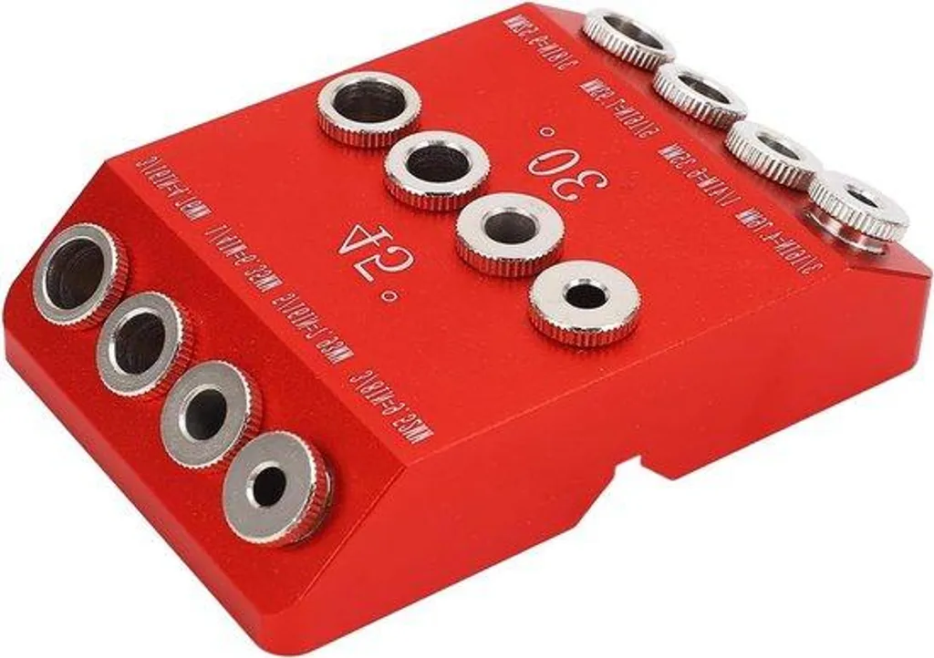 Guide de Perçage Angulaire pour Assemblage Bois Précis 2mm à 12mm